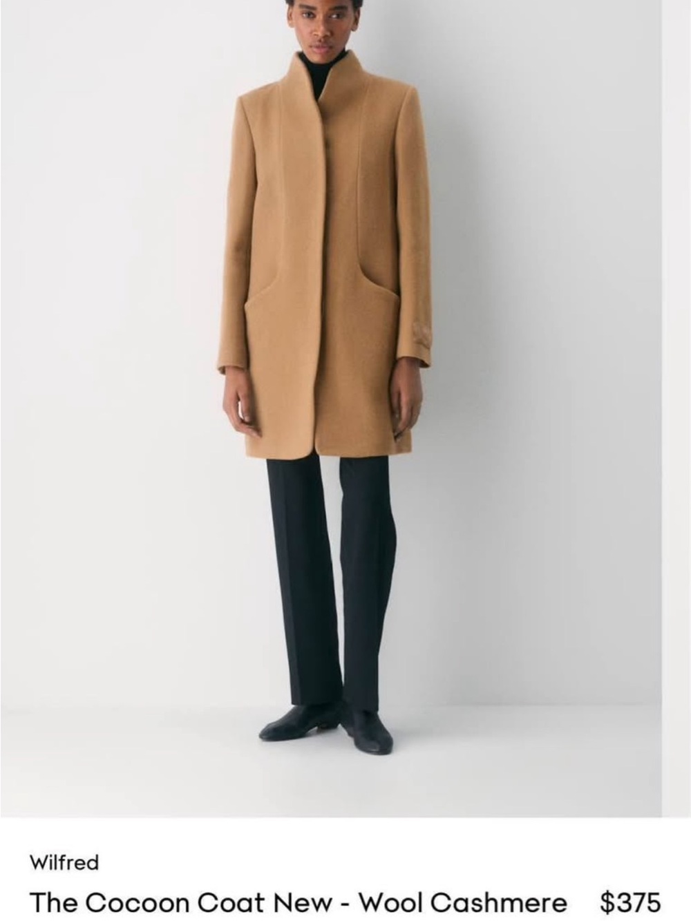 Aritzia Wilfred Cocoon Wool-Cashmere Coat